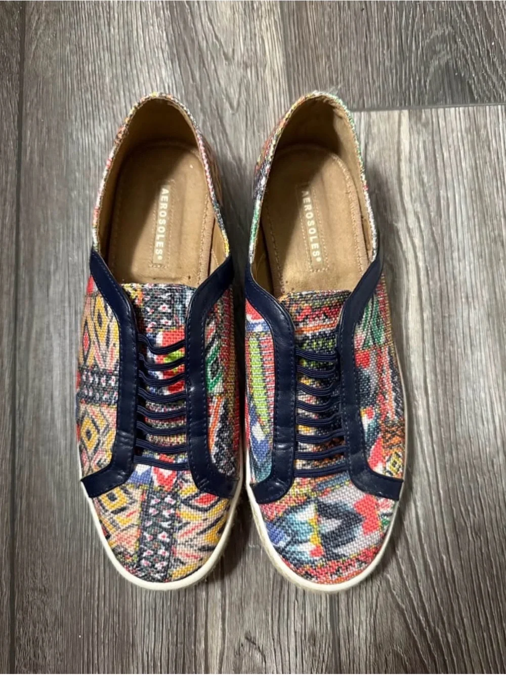 Aerosoles Multicolor Slip-On Sneakers Women’s Size 7.5M